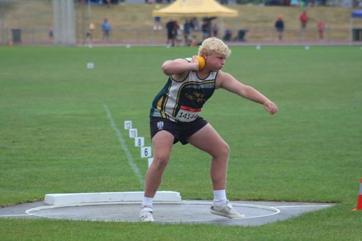 Teenage athlete at competition