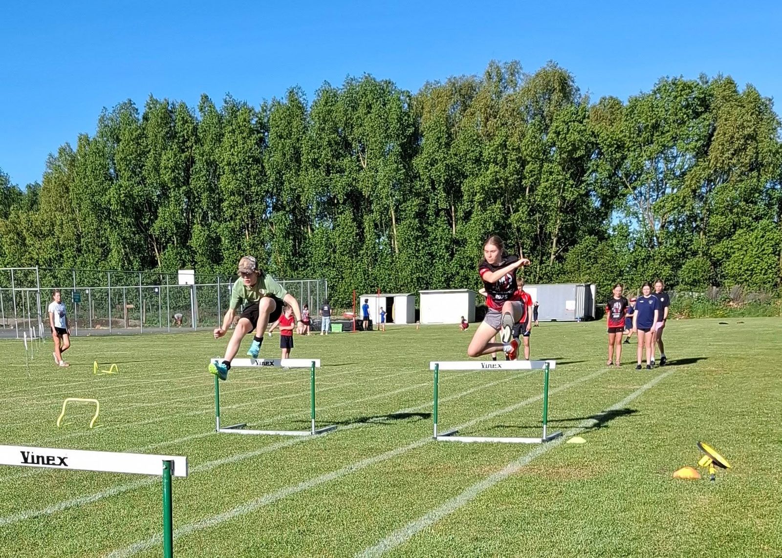 Tuesday evening squad session training for the hurdles event
